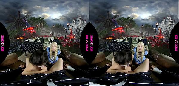  VRConk Fantastic FFM Threesome With Lovita Fate And Darce Lee In A Wonderland